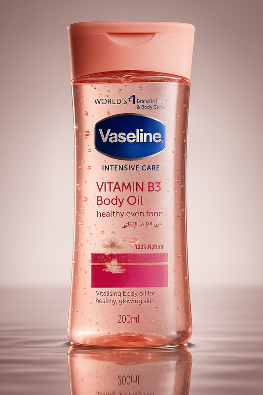 Vaseline Intensive Care Vitamin B3 Authentic Body Oil for Glowing Skin in Pakistan